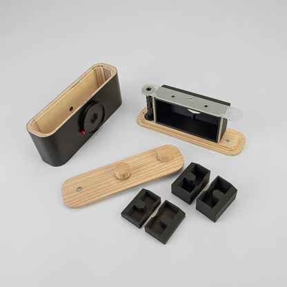 Lerouge 612MK2 multi format handmade analog wooden pinhole camera - all parts